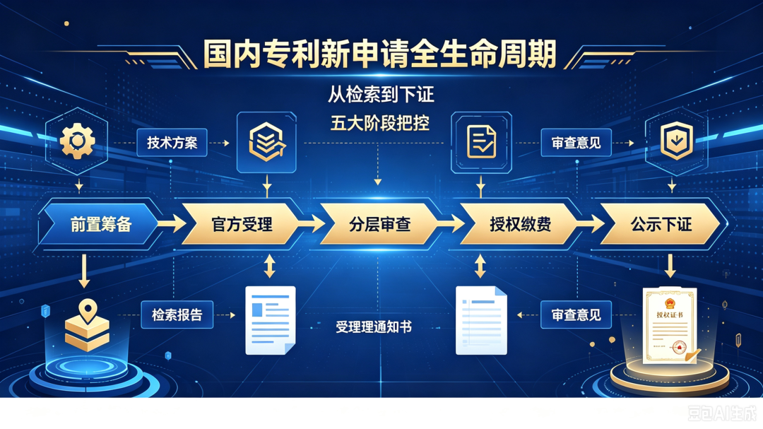 一篇看懂国内专利新申请全生命周期!(pic1)
