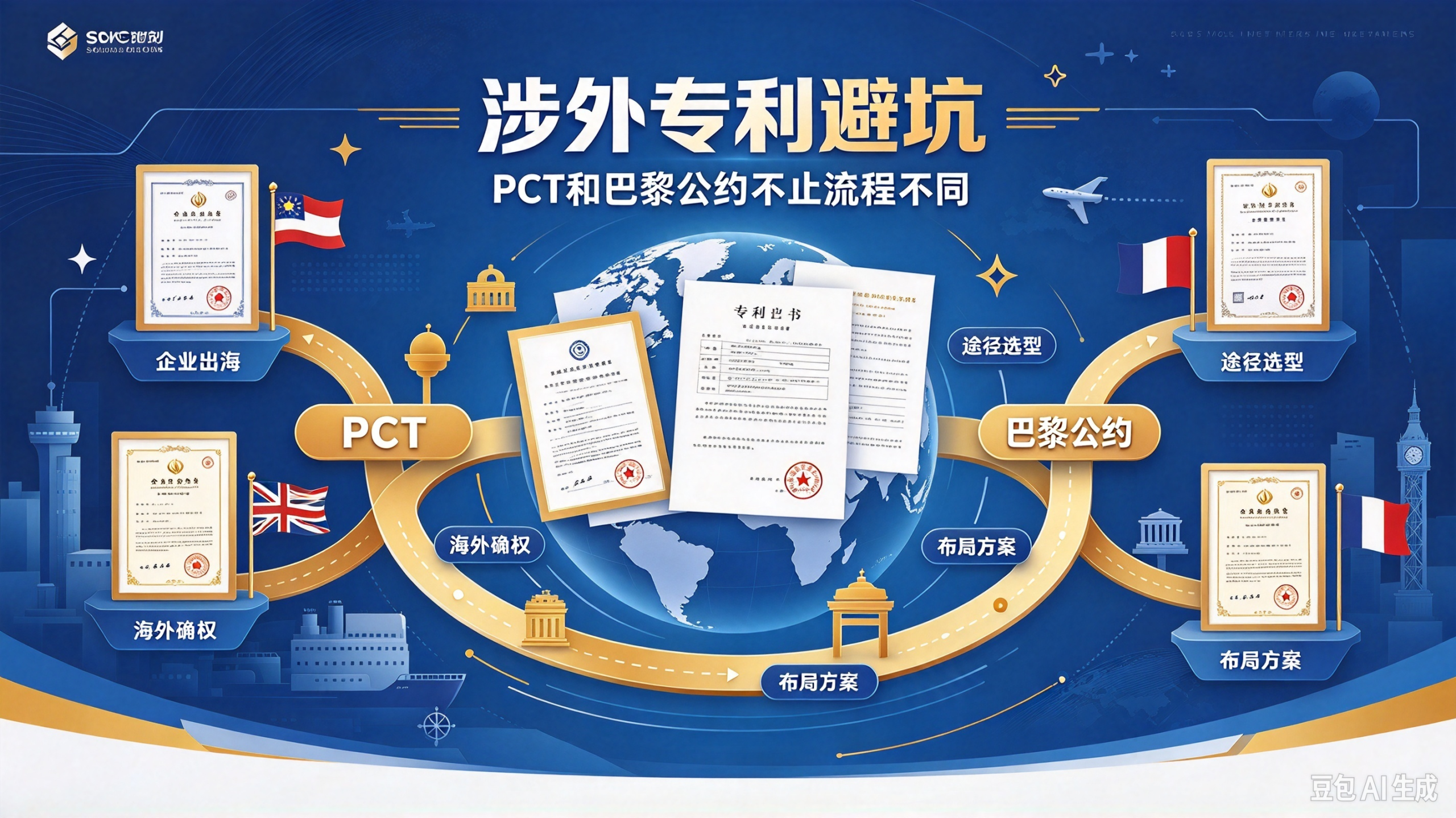 涉外专利避坑:PCT 和巴黎公约不止流程不同,企业出海必懂选型逻辑(pic1)